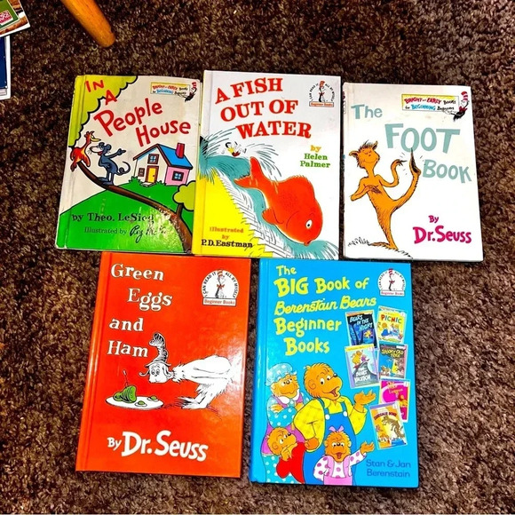 dr seuss Other - Lot of 5 Vintage Dr. Seuss Hardcover Hardback Kid's Books Nice Variety Fun Reads
